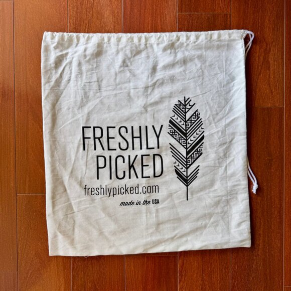 FRESHLY PICKED Original Leather Carryall Bag - Tan & Neon Yellow - Picture 6 of 16